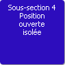 Sous-section 4. Position ouverte isole