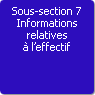 Sous-section 7. Informations relatives  l'effectif