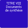 TITRE VIII. Documents de synthse